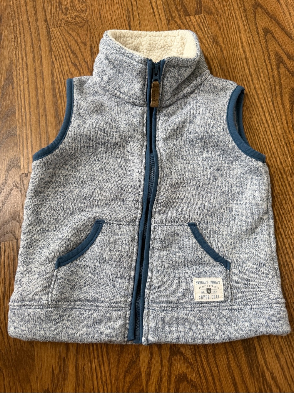 Carter’s blue knit vest, size 24M